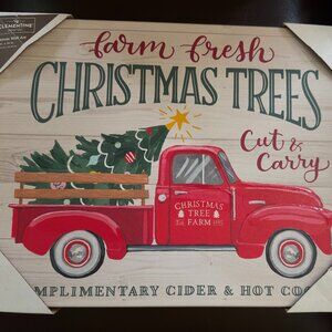 11"x14" Christmas Canvas Wall Decor NEW